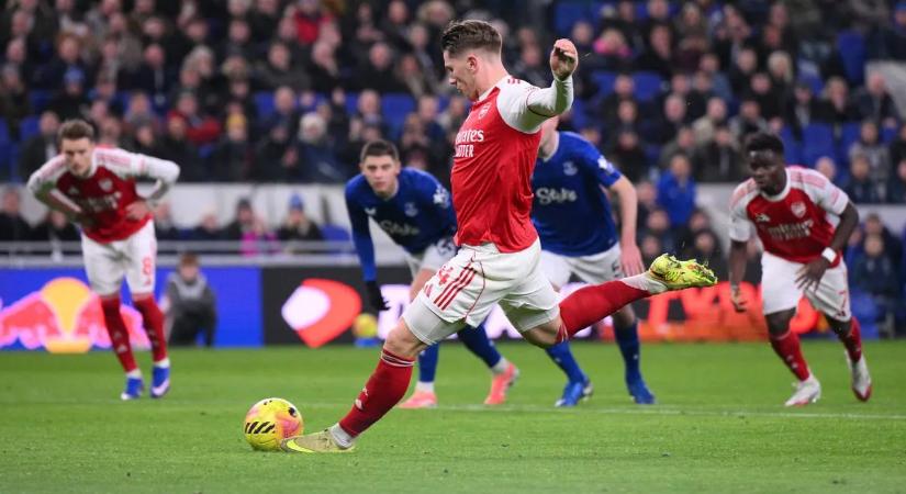 Egy gól elég volt az Everton ellen, az Arsenal ismét vezeti az angol tabellát