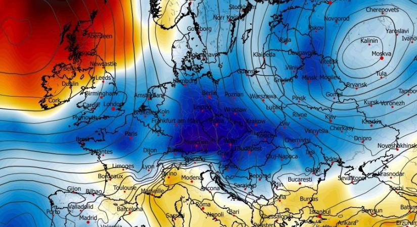 Térképeken mutatjuk, mikor árasztja el a sarkvidéki hideg Európát
