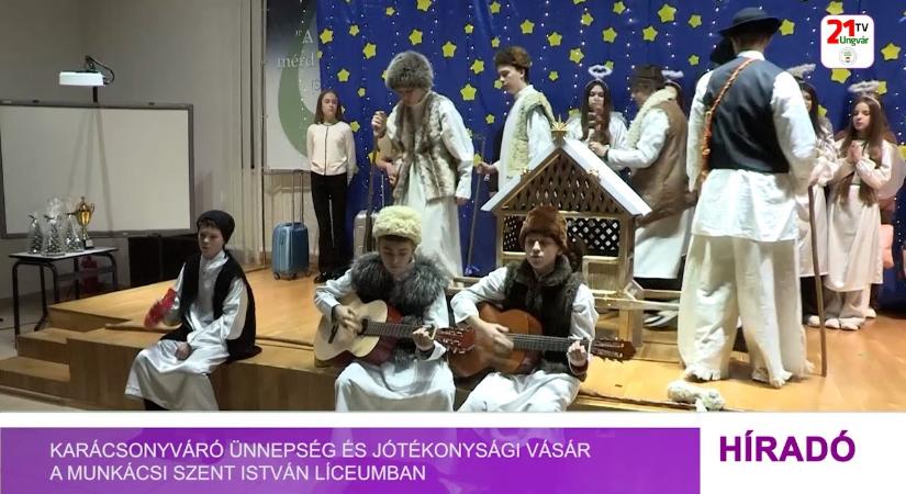 Karácsonyváró ünnepség és jótékonysági vásár a Munkácsi Szent István Líceumban (videó)