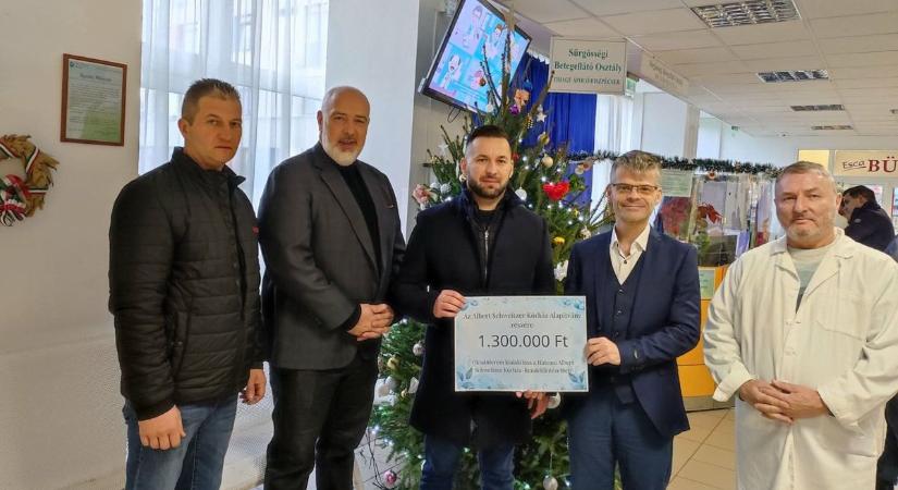 Milliós támogatást kapott a hatvani kórház a Galgamenti vállalkozóktól