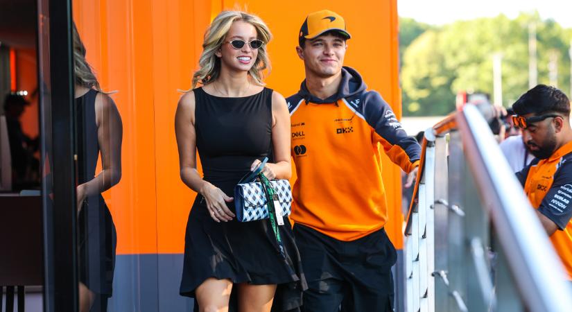 Most biztos sokan irigylik: Lando Norris gyönyörű barátnője ismét mindenkit elkápráztatott