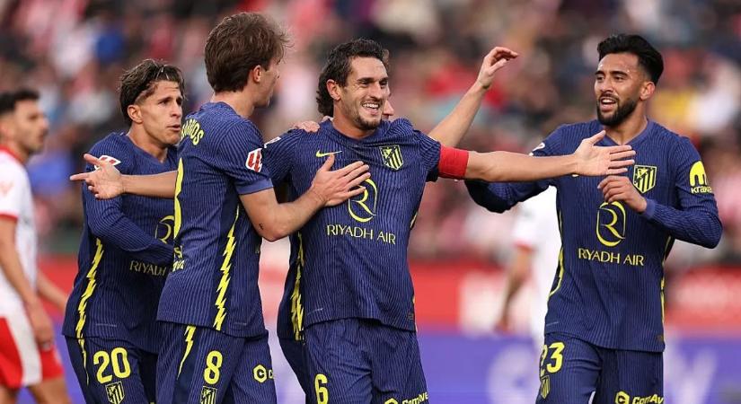 Nem borult a papírforma Gironában, könnyedén nyert az Atlético Madrid