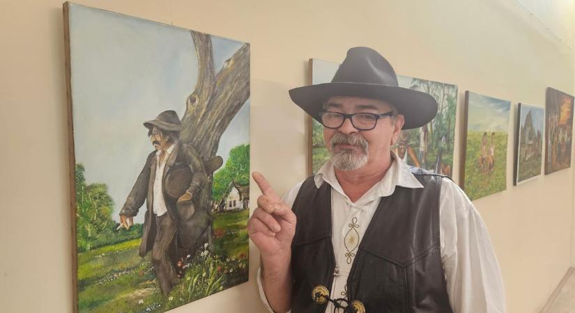 Koldulnak, lopott dinnyét esznek: megdöbbentően őszinte festmények mutatják be a somogyi cigányság életét