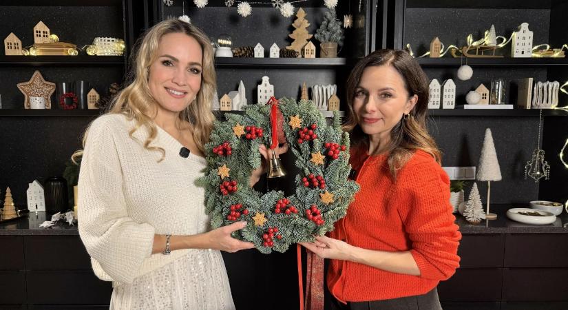 Készíts karácsonyi ajtódíszt Zsédával és Sándor Orsival – ünnepi kreativitás otthon