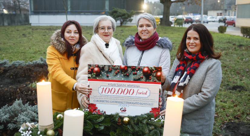 Felgyúlt a negyedik adventi gyertya a Győr-Szol Zrt.-nél