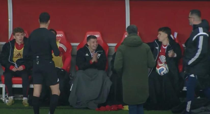 A kispadról állították ki a Debrecen nagyképű játékosát – videó