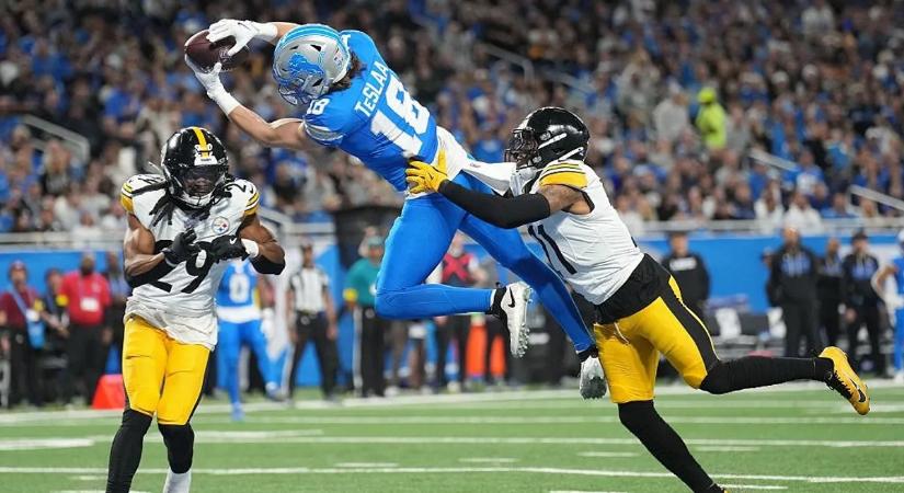 Őrületes, végletekig kiélezett mérkőzésen a Steelers ellökte a Lionst a rájátszástól – videók