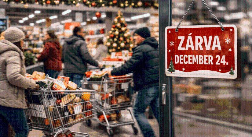 Mindenki legyen résen: Itt a karácsonyi nyitvatartás, indulj el időben az utolsó margarinért