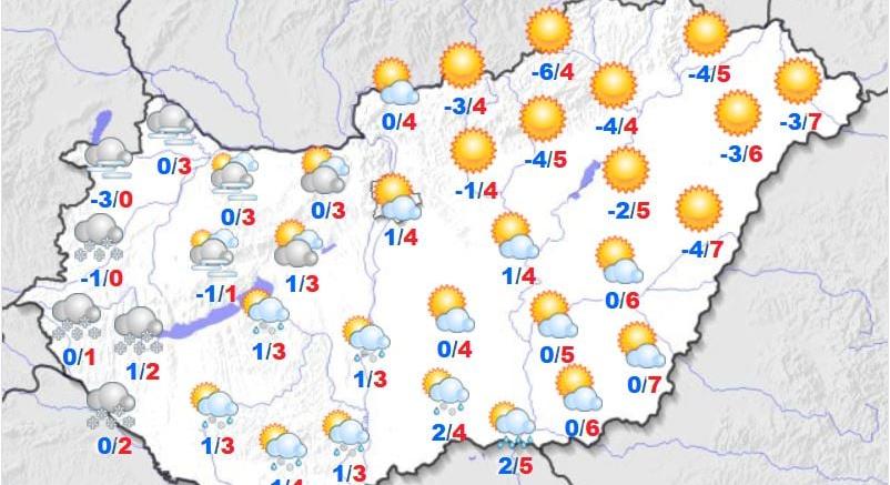 Eddig tart a borús, szürke idő, ezen a napon már napot is látunk végre