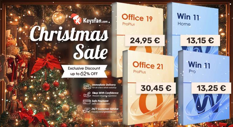 Karácsonyi akcióban a Windows 11 Pro és az Office 2021
