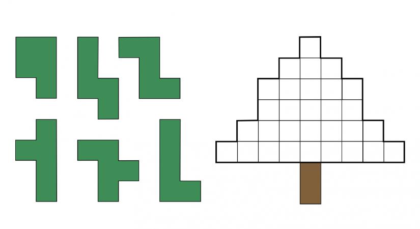 Rakd ki a fenyőfát a zöld elemekből!