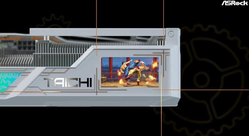 Egy apró kijelzőt is kapott az ASRock új videokártyája, a Radeon RX 9070 XT Taichi White OC
