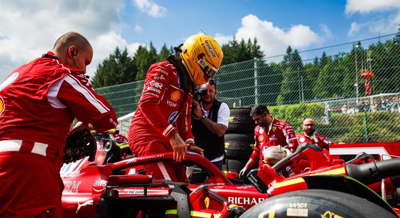 Vasseur: Hamilton a Ferrari falain belül sokkal pozitívabb, mint amit a kamerák előtt mutat