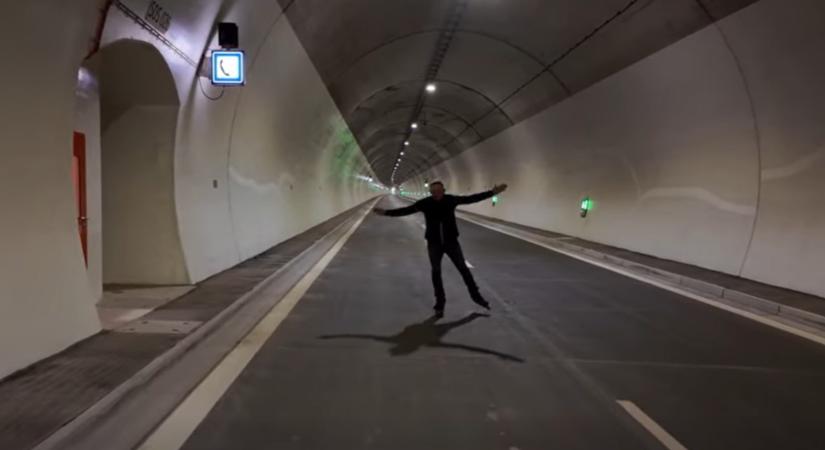 VIDEÓ: Fico görkorcsolyázott egyet a felsővisnyói alagútban