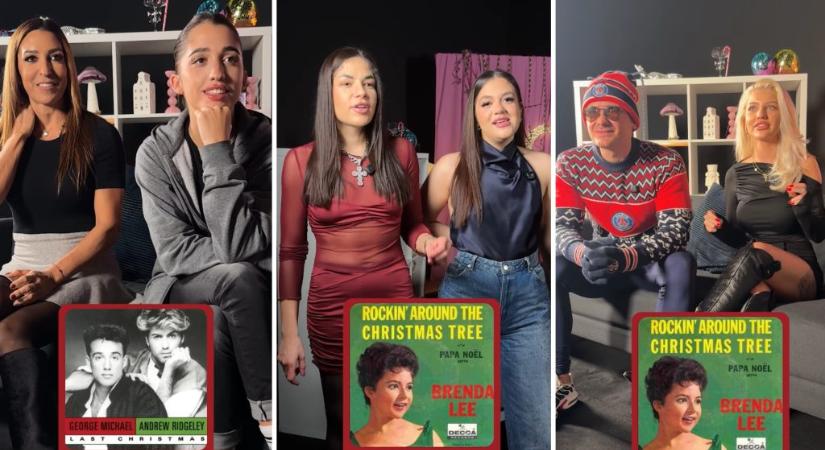 „Bocsika az angol miatt” – karácsonyi dalos kvízben szerepelt Rubint Réka, VV Merci, PSG Ogli és két Gáspár-lány is