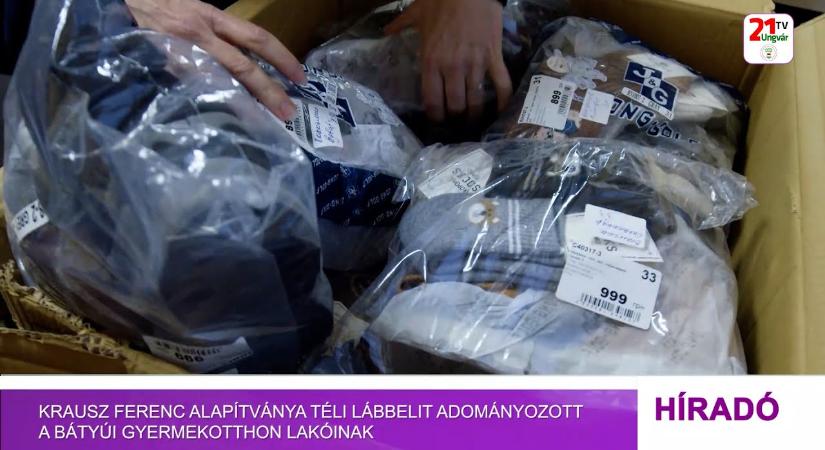 Krausz Ferenc alapítványa téli lábbelit adományozott a bátyúi gyermekotthon lakóinak (videó)