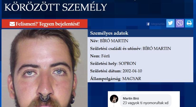 „23 vagyok ti nyomorultak xd” – kommentelte Bíró Martin a körözéséről szóló poszthoz, amiben 22 évesnek nevezték