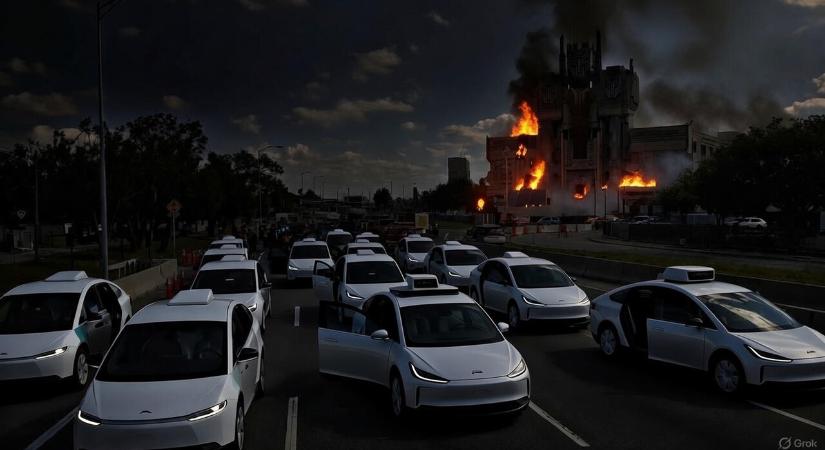 Áramszünet küldte a robotaxi hadsereget betegszabadságra