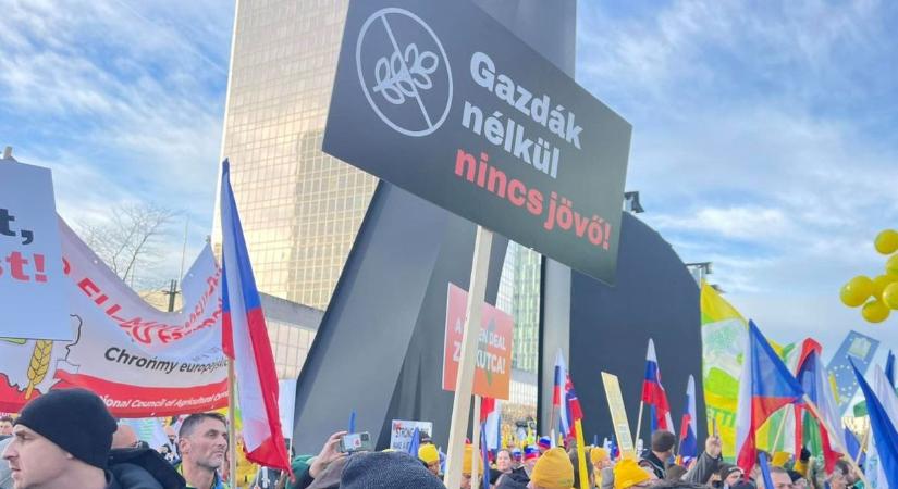Szél István is részt vett a brüsszeli gazdademonstráción