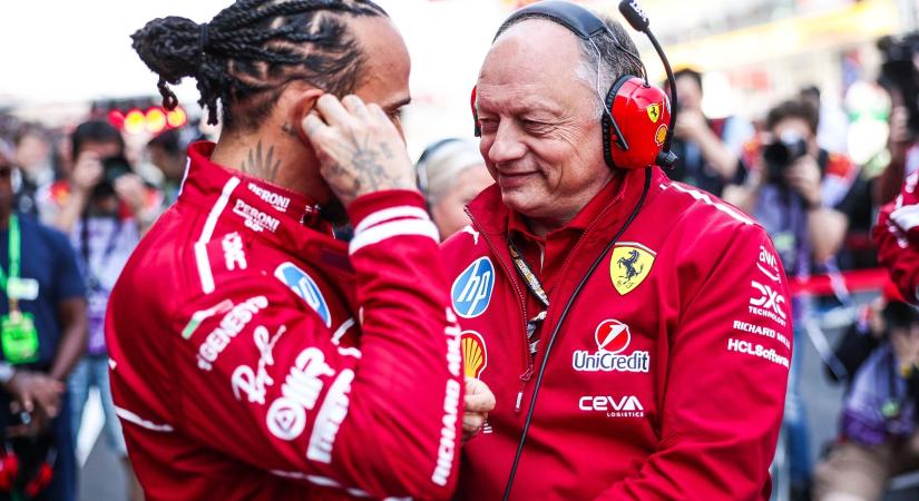 Ferrari: közös felelősség Hamilton előrelépése – Vasseur a részletekről