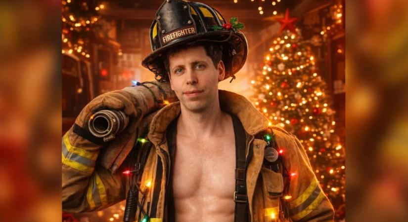 Szexi tűzoltós naptárat valaki? Sam Altman a ChatGPT képgenerátorával csinált magáról képet