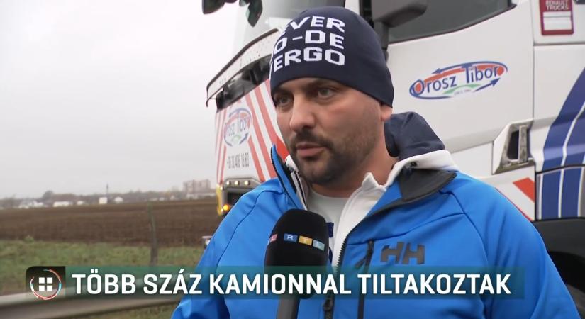 Fuvarozók tiltakozása: több kilométeres torlódás az M3-ason, fennakadások Budapesten