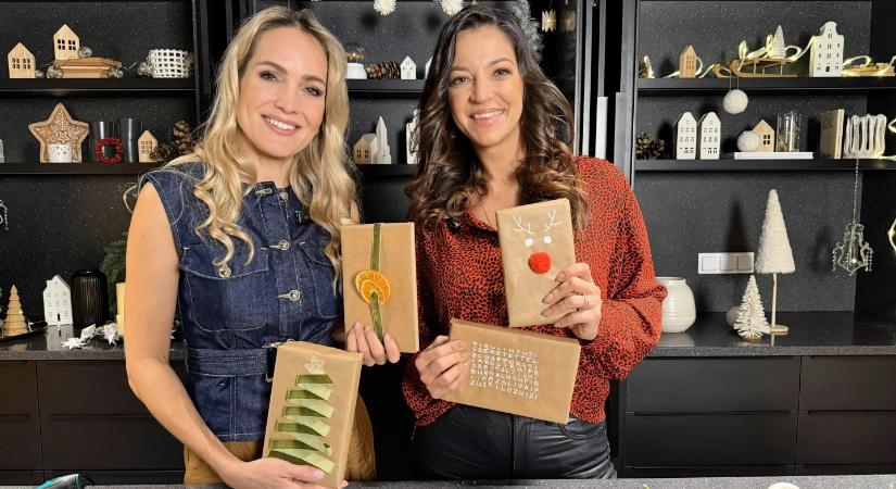 Kreatív karácsonyi könyvcsomagolás – laza beszélgetés Szabados Ágival és Sándor Orsival