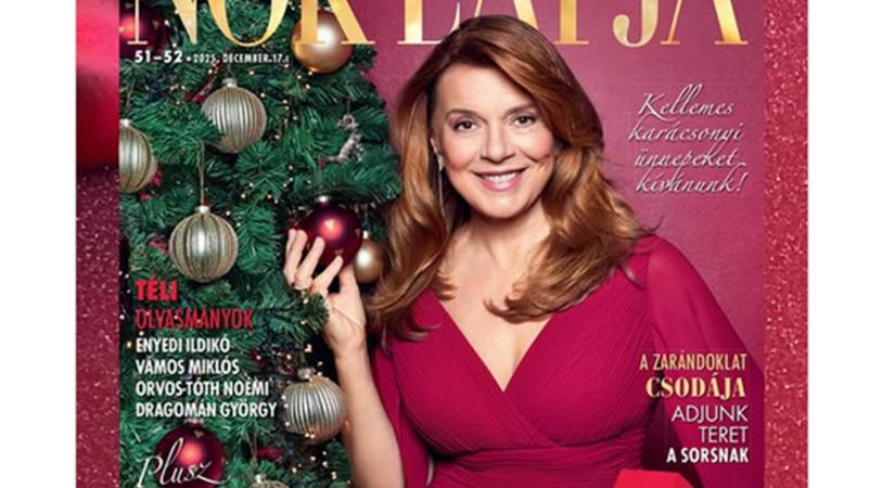 Az 57 éves Borbás Marcsi feszülős estélyiben a címlapon