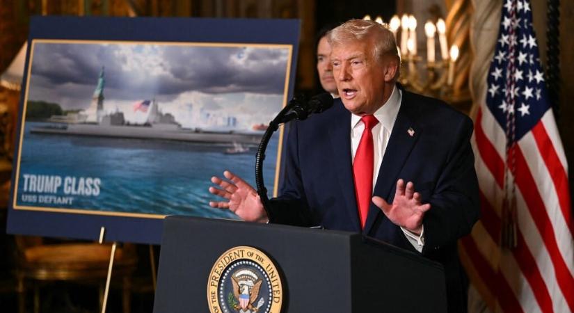 Trump saját magáról elnevezett új hadihajók gyártását jelentette be