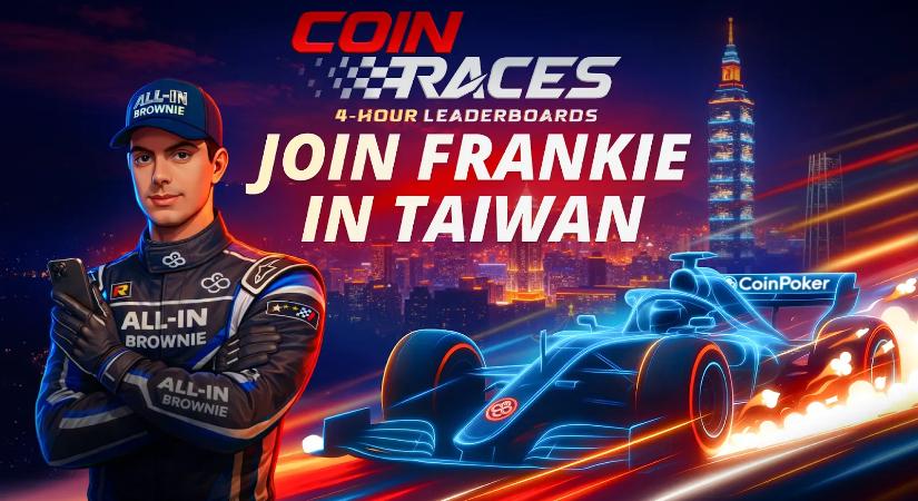 CoinPoker x Frankie C: indul a Cash Game Race to Taiwan promóció