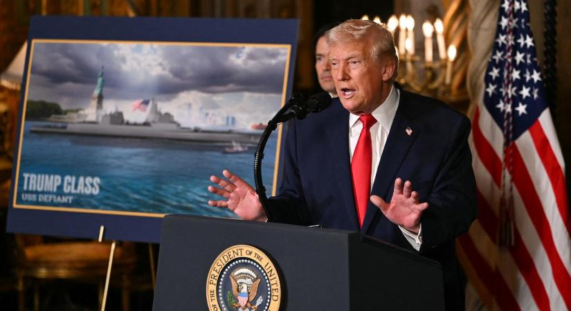 Donald Trump soha nem látott méretű, róla elnevezett hadihajók építését jelentette be