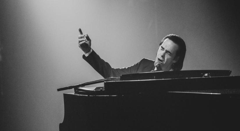 Jonny Greenwood (Radiohead) és Nick Cave az Oscar előszobájában