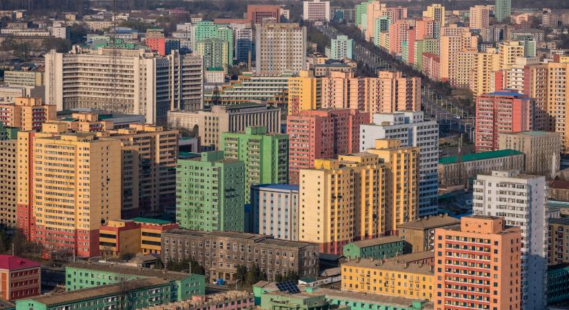 Íme, az első 360 fokos légi felvétel Észak-Korea fővárosáról