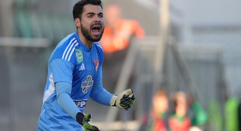 A DVSC kapusa így reagált a kisvárdai játékos felejthetetlen góljára