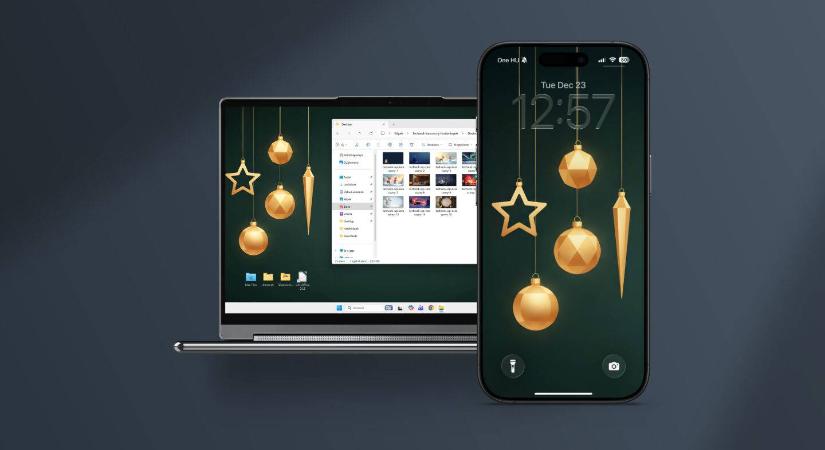 Letölthető karácsonyi háttérképek a Techwoktól