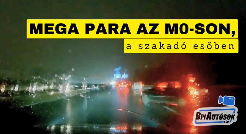 Mega para az M0-son: nagy tempónál pördült meg