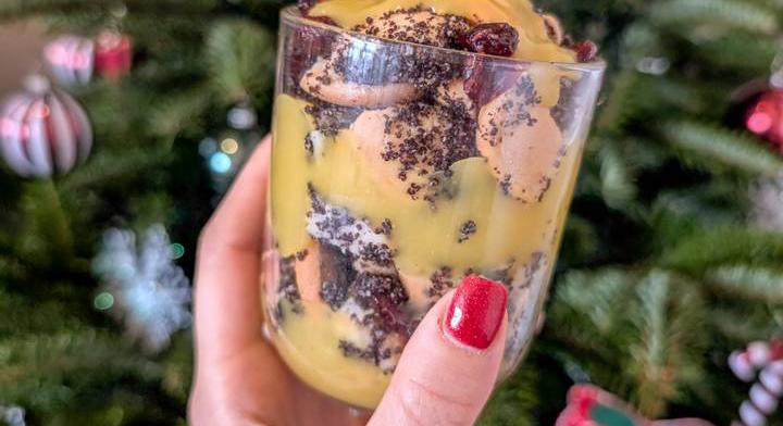 Elegáns, karácsonyi mákos gubás pohárdesszert: narancssodóval készül