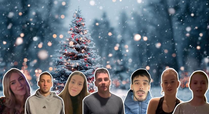 Sportolóink üzentek olvasóinknak karácsony alkalmából – videóval