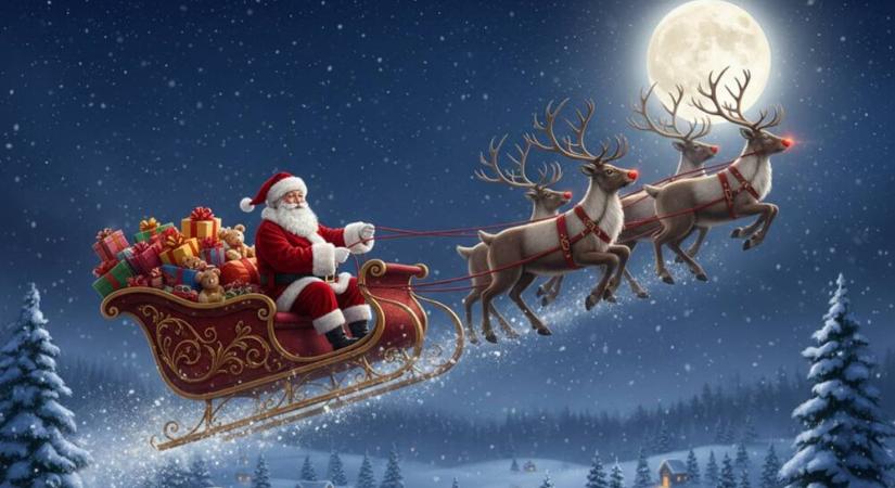 Érdekli, hogy éppen most merre jár a Mikulás? Ha igen, kövesse élőben a szán útját…