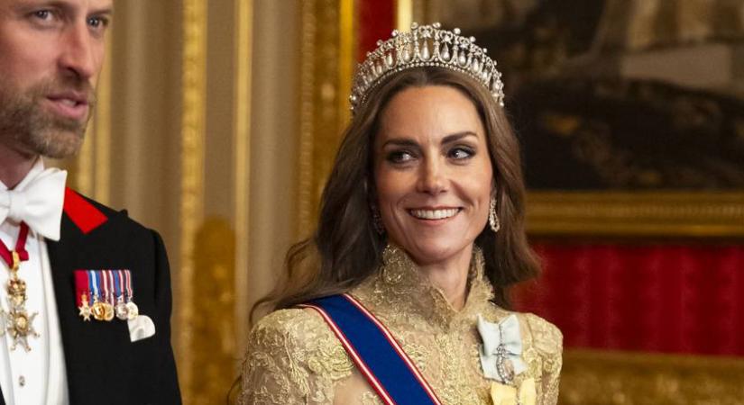 Katalin hercegné arany estélyijére nem találjuk a szavakat: fotókon a legszebb ruhái, amiket 2025-ben viselt