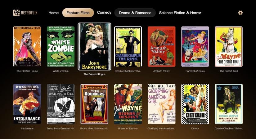 3000 filmet nézhet ingyen: a RetroFlix is van olyan jó, mint a Netflix