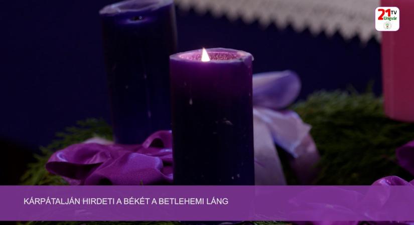 Kárpátalján hirdeti a békét a Betlehemi Láng (videó)