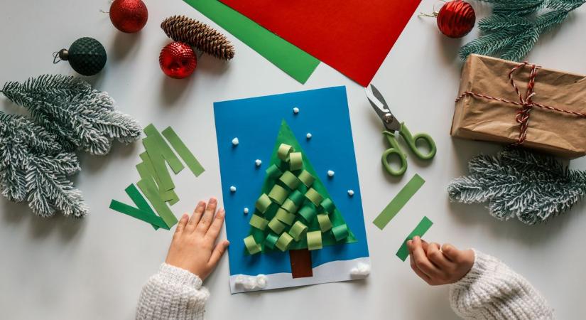 Karácsonyi képeslap készítés - Kreatív ünnepi program az egész családnak