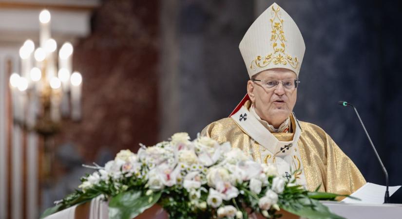 Erdő Péter az esztergomi bazilikában: Krisztus fénye vezesse az emberiséget