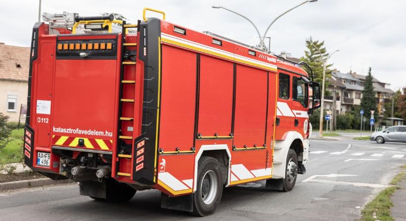 Álló autóban keletkezett tűz, fák dőltek ki, két ember kórházba került