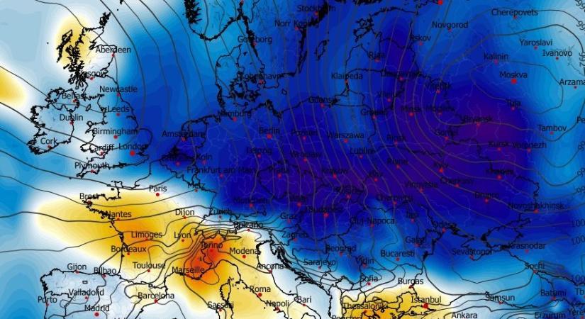 Markáns időjárási fordulat előtt áll időjárásunk, térképeken mutatjuk, mikor tör ránk a hideg