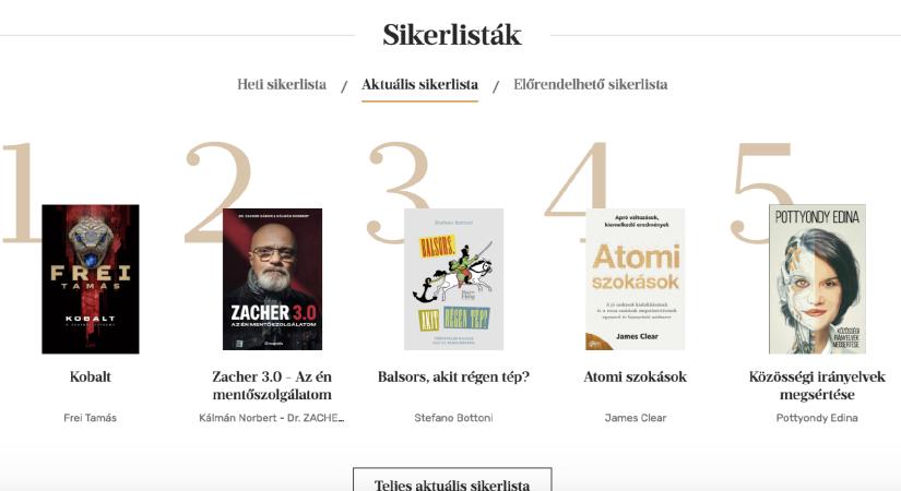 Hatalmas siker Bottoni új könyve