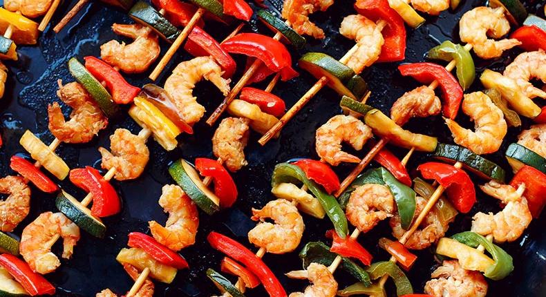 Garnélarák nyárson