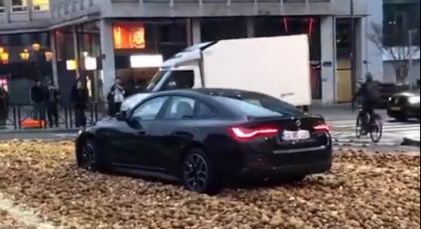 Kibabrált a krumpli egy BMW-vel