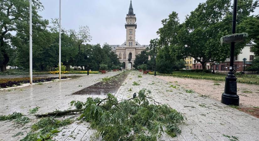 Július elején soha nem látott vihar pusztított Hódmezővásárhelyen